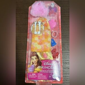 Disney Princess Belle Doll Dress Set - Pink and Yellow